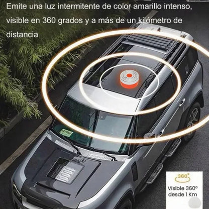 X-emergency light v16 approved with gps geolocation dgt 3.0, v16 beacon authorized by dgt until 2038, high visibility 360 degrees, ip54 water resistant, mandatory car beacon replacement for emergency triangles